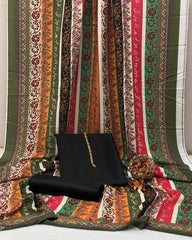 Phool Stripe Kataan Silk Suit By Sastaae