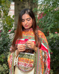 Phool Stripe Odhni By Sastaae - Sastaae