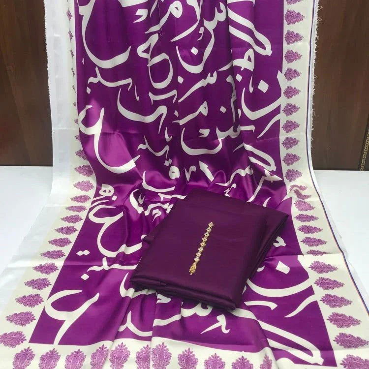 Be-Qaida Kataan Silk Suit By sastaae - Sastaae
