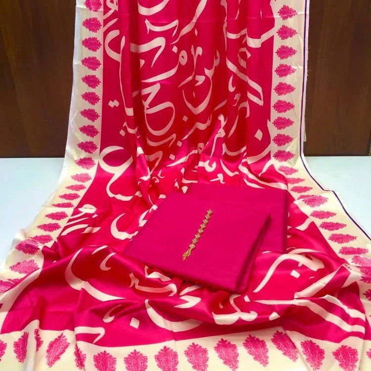 Be-Qaida Kataan Silk Suit By sastaae - Sastaae