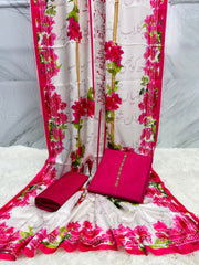 Gulaab Kataan SIlk Suit By Sastaae - Sastaae