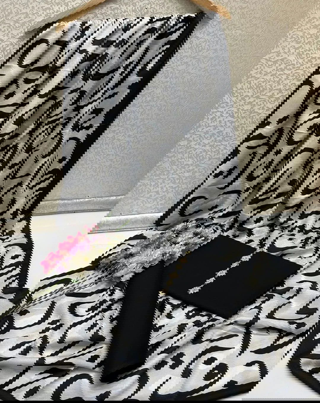 Hujoom Kataan Silk Suit By SastaaE - Sastaae