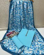 Hujoom Kataan Silk Suit By SastaaE - Sastaae
