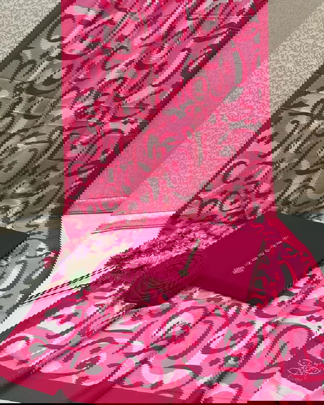 Hujoom Kataan Silk Suit By SastaaE - Sastaae