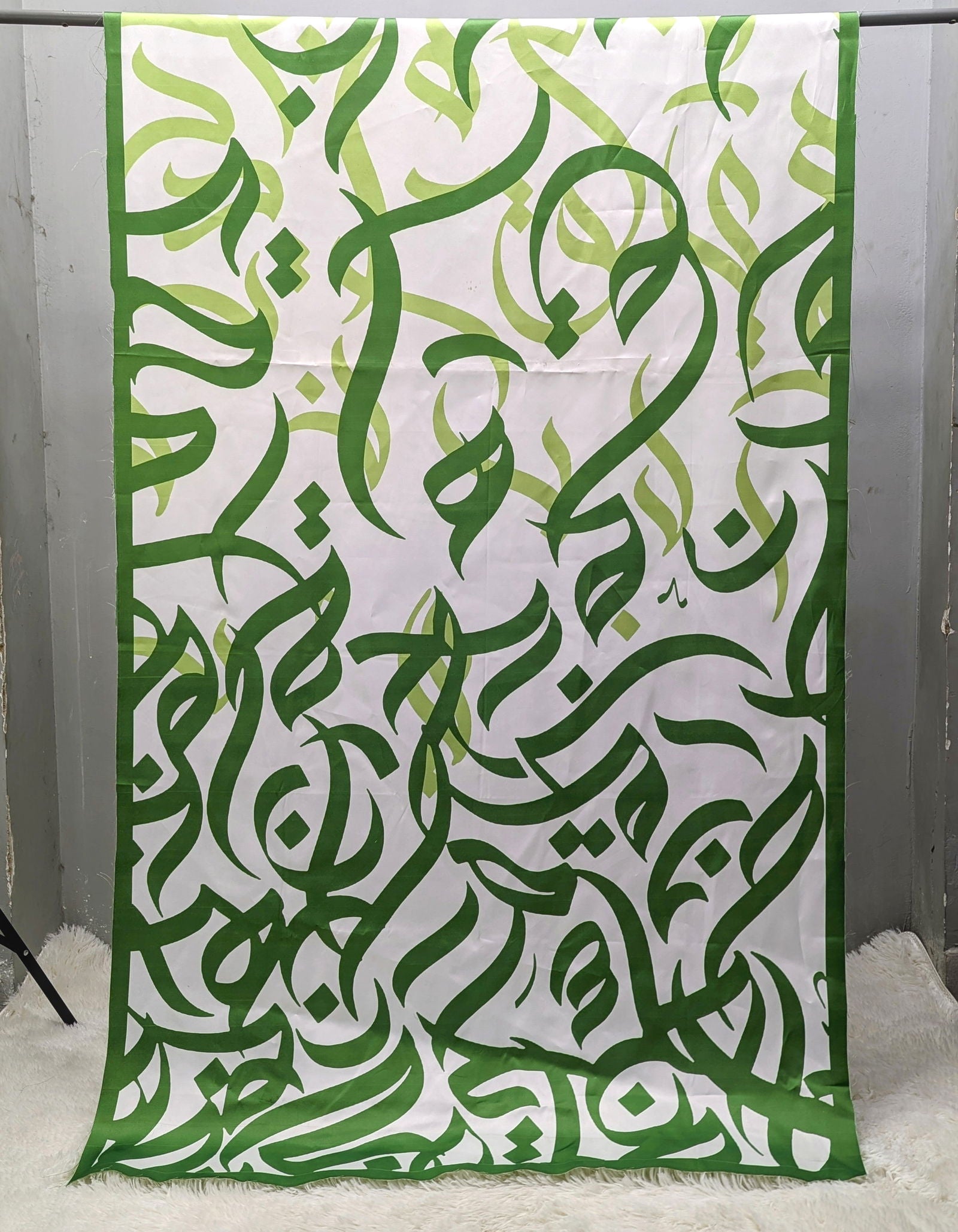 Huroof Green Odhni By Sastaae - Sastaae