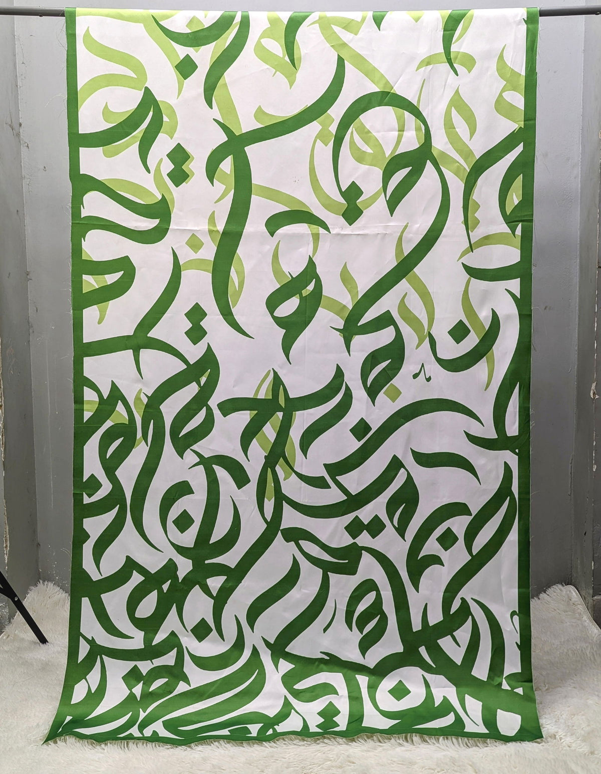 Huroof Green Odhni By Sastaae - Sastaae