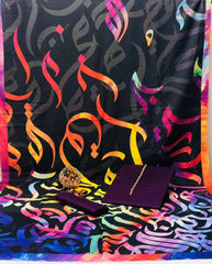 Huroof Multi Kataan SIlk Suit By Sastaae - Sastaae