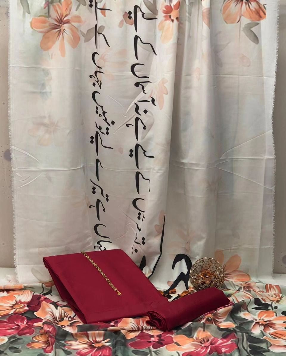 Jahan Kataan SIlk Suit By Sastaae - Sastaae