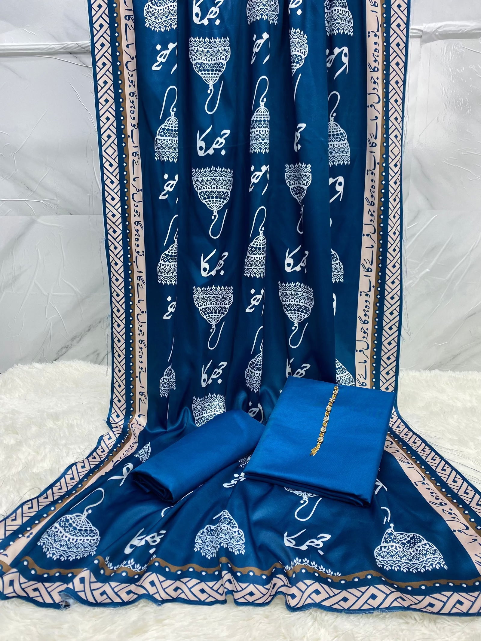 Jhumka Kataan Silk Suit By Sastaae - Sastaae