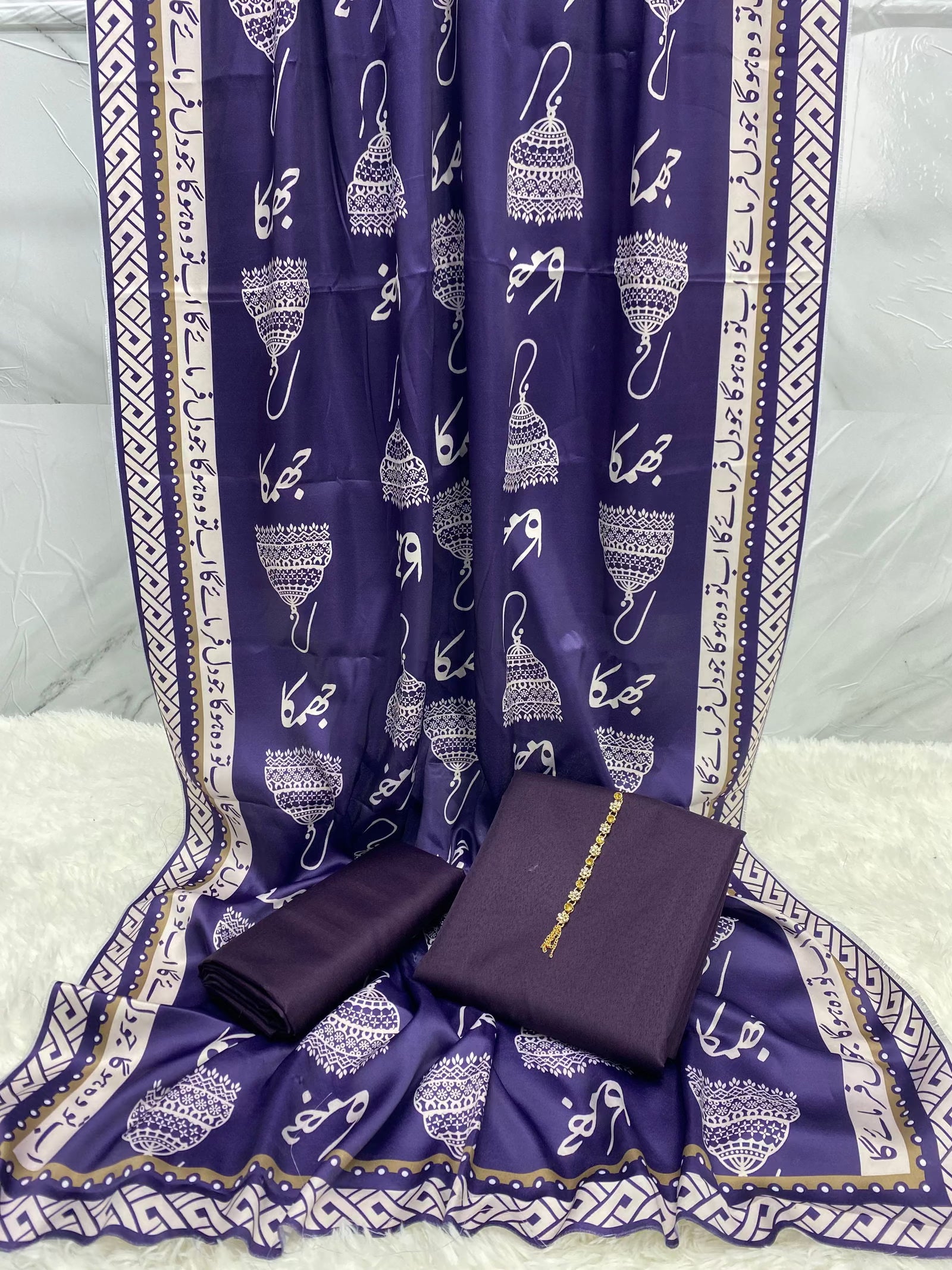 Jhumka Kataan Silk Suit By Sastaae - Sastaae