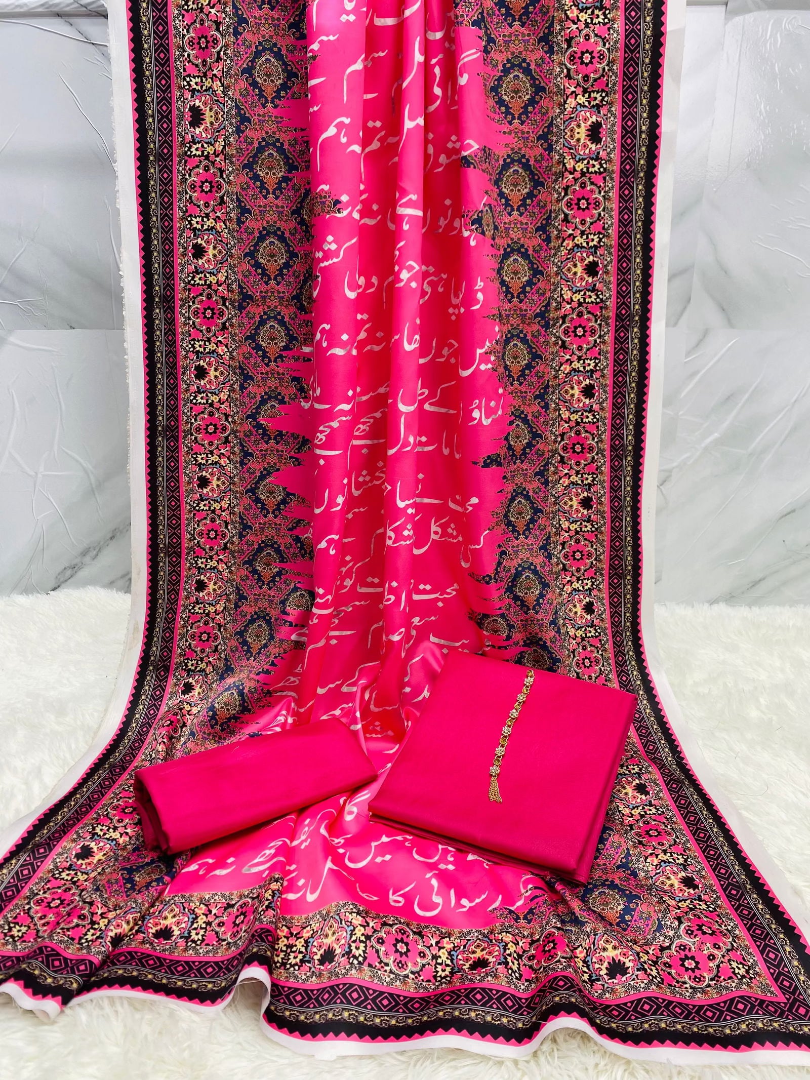 Manzil Kataan SIlk Suit By Sastaae - Sastaae