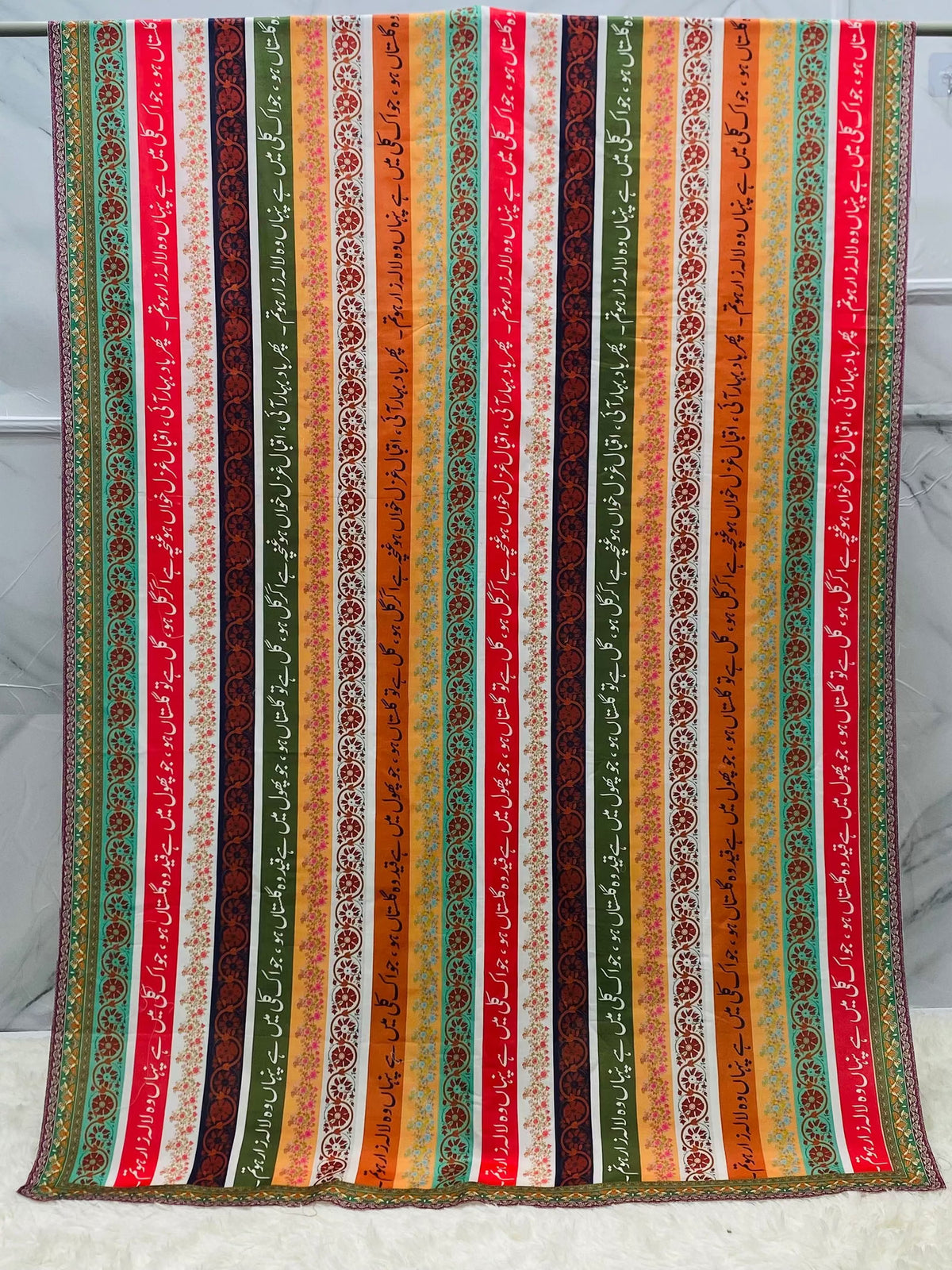 Multi Phool Lawn Duppatta By Sastaae - Sastaae