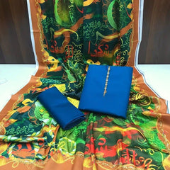 Rangeen Kataan Silk Suit By sastaae - Sastaae