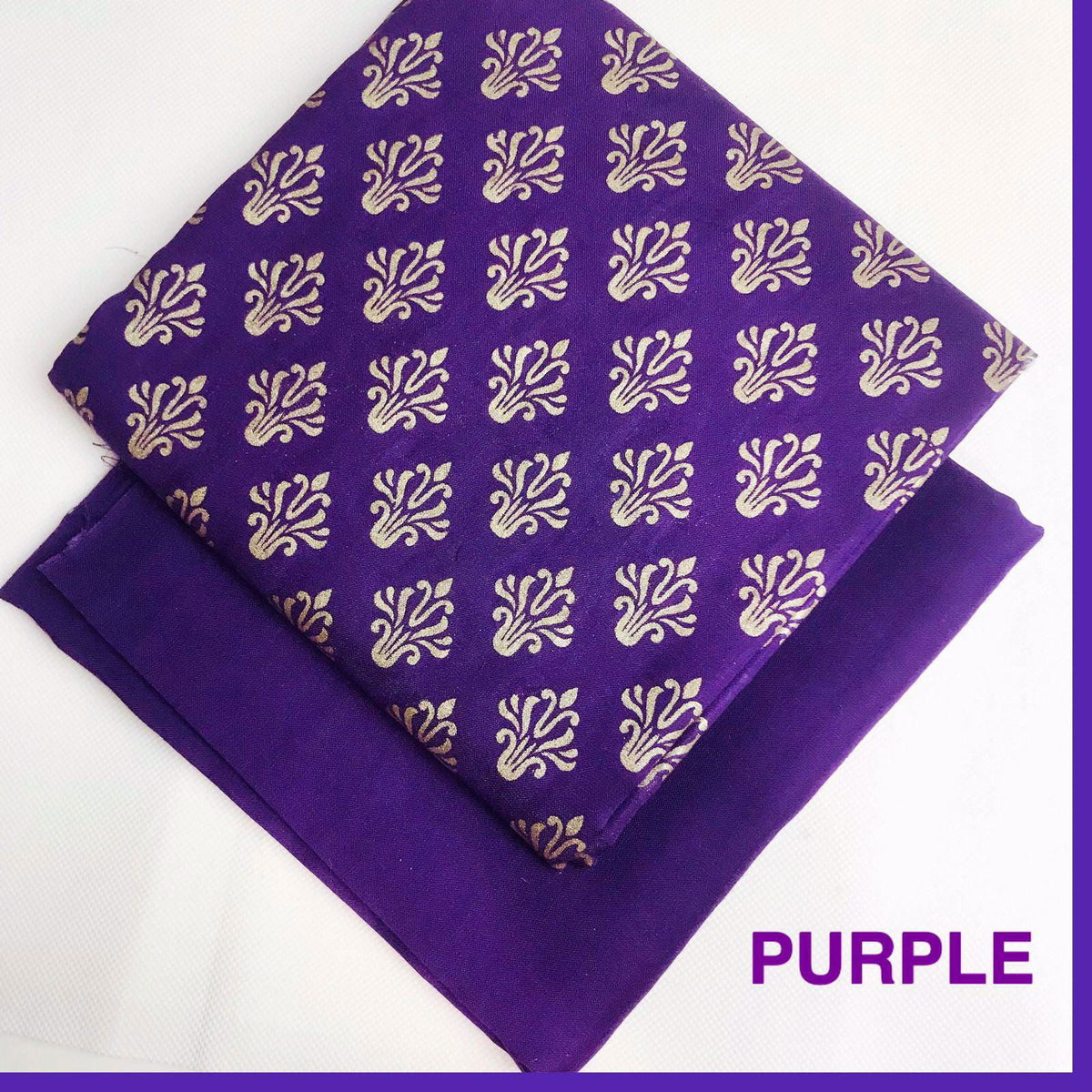 SastaaE Unstitched 2pc Printed Dress on Lilen fabric for Girls and Women - Flower - Sastaae