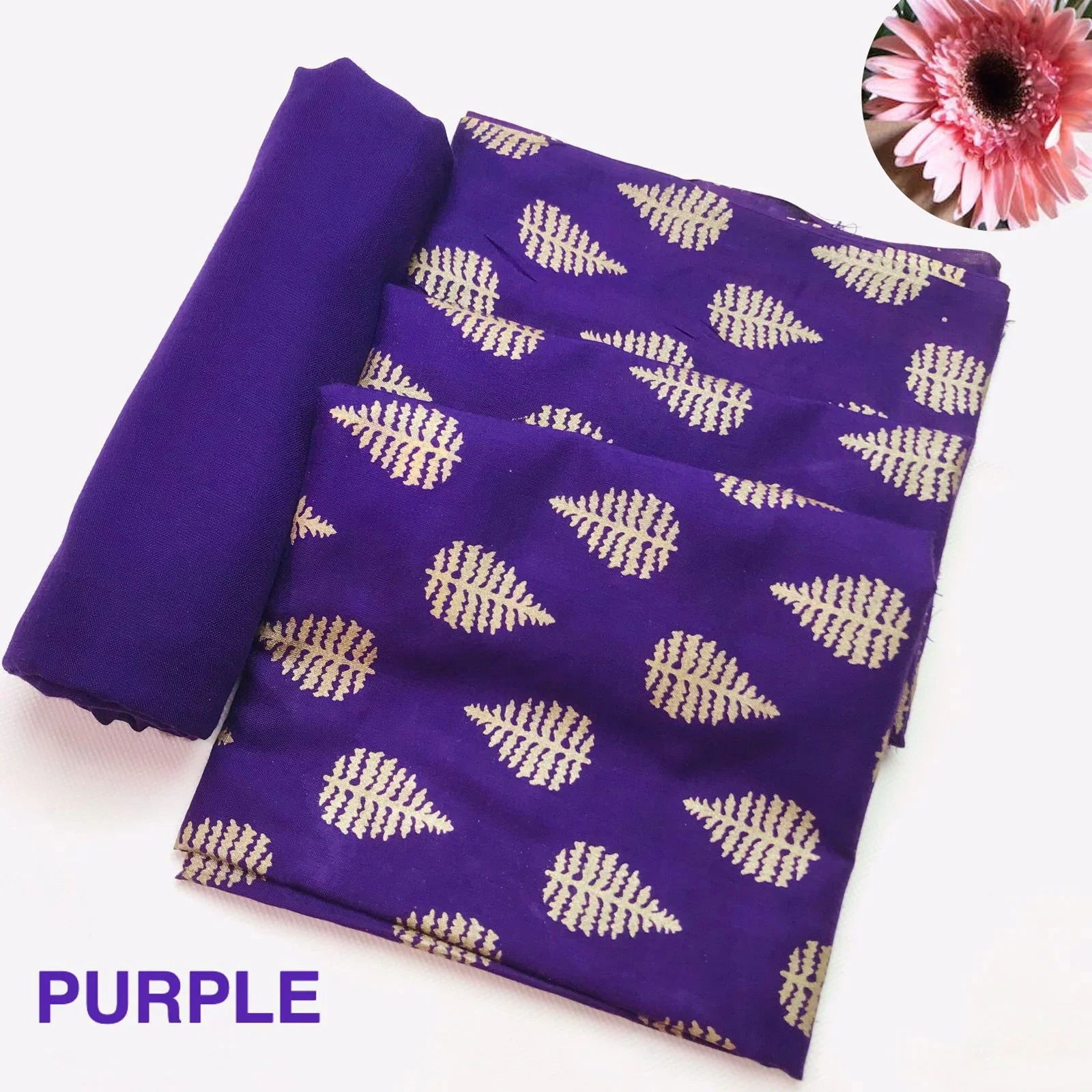 SastaaE Unstitched 2pc Printed Dress on Lilen fabric for Girls and Women - Tree - Sastaae