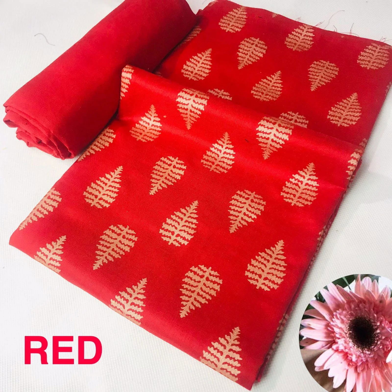 SastaaE Unstitched 2pc Printed Dress on Lilen fabric for Girls and Women - Tree - Sastaae