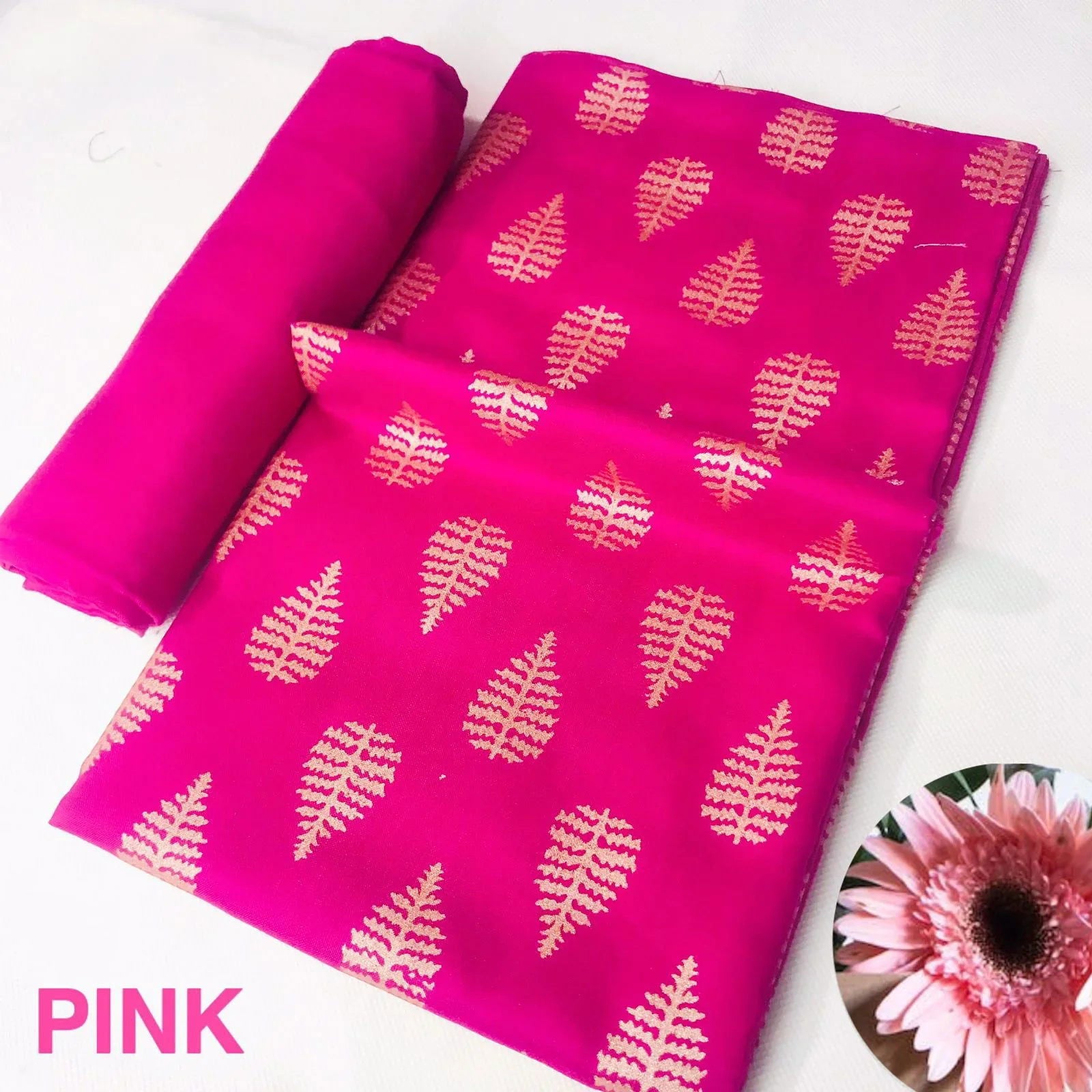 SastaaE Unstitched 2pc Printed Dress on Lilen fabric for Girls and Women - Tree - Sastaae