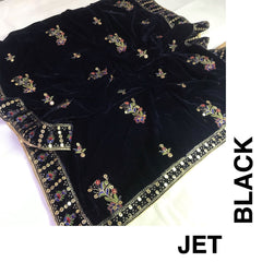 Velvet Emb Shawl By Sastaae - Sastaae