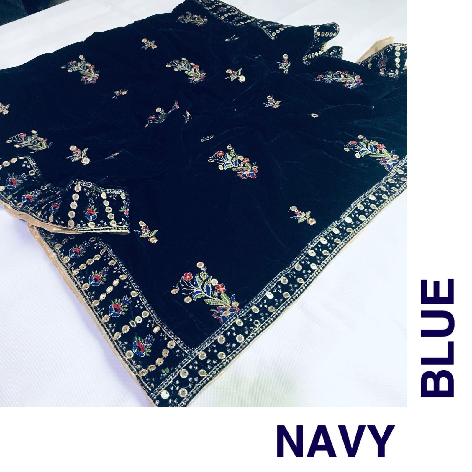 Velvet Emb Shawl By Sastaae - Sastaae