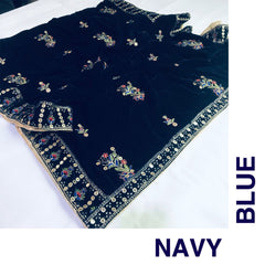 Velvet Emb Shawl By Sastaae - Sastaae