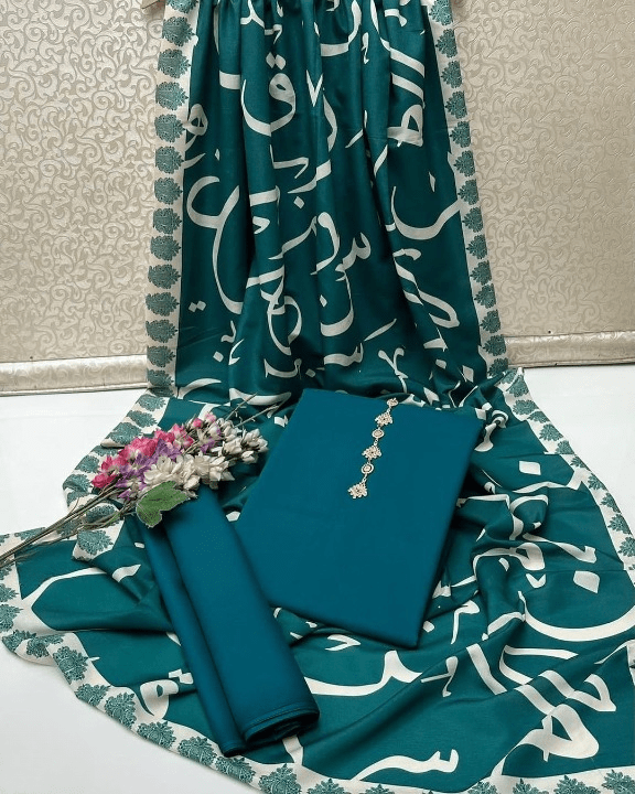 Be - Qaida Kataan Silk Suit By sastaae - Sastaae